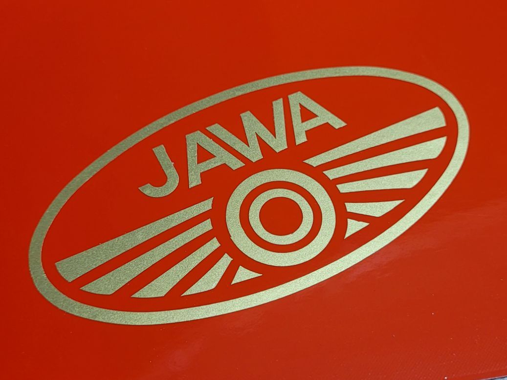 Jawa Double Circle Cut Vinyl Stickers - 4" or 8" Pair