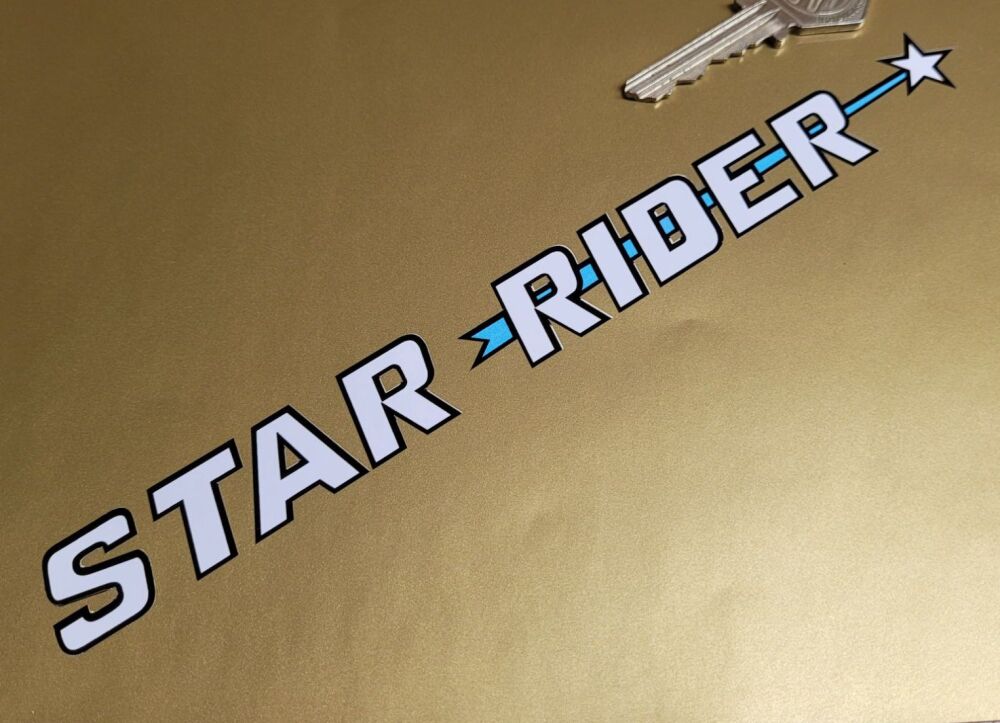 BSA Star Rider Text Stickers - 8" Pair
