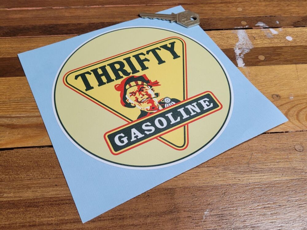 Thrifty Gasoline Sticker - 6"