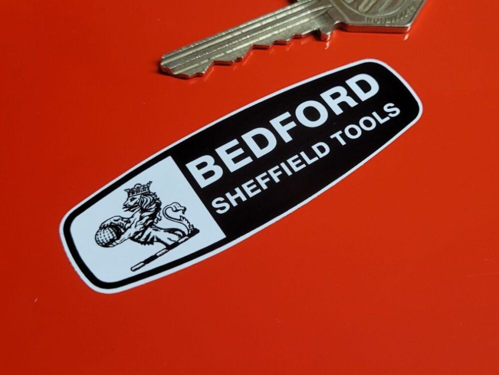 Bedford Sheffield Tools Logo Stickers - 3" Pair
