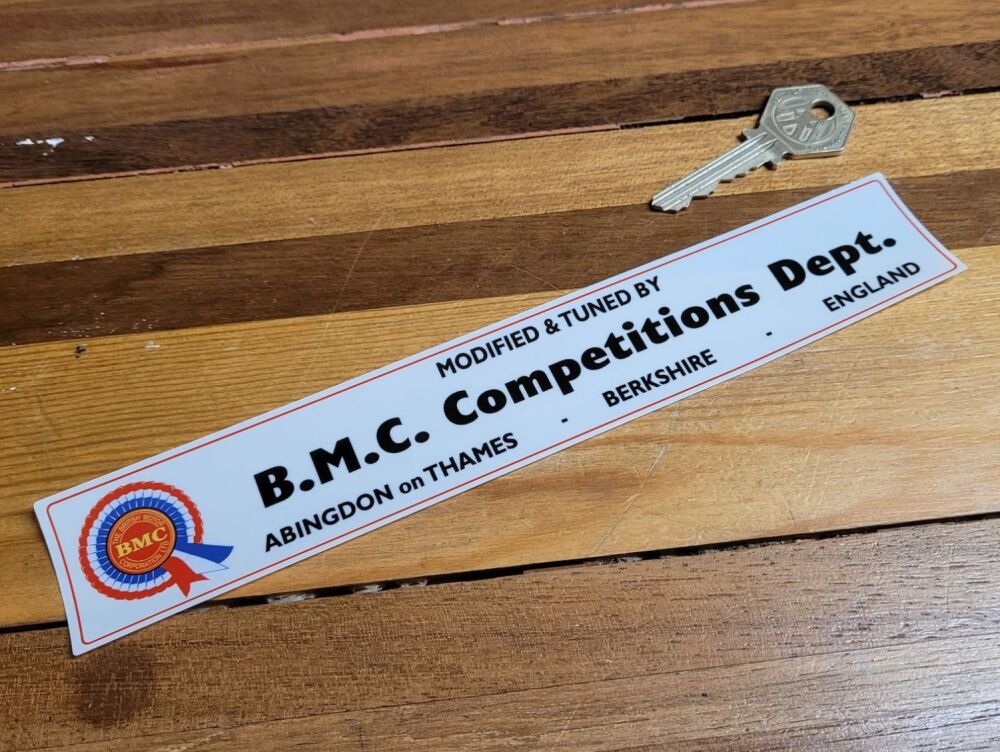 Modified & Tuned by BMC Competitions Department Sticker - 8.5