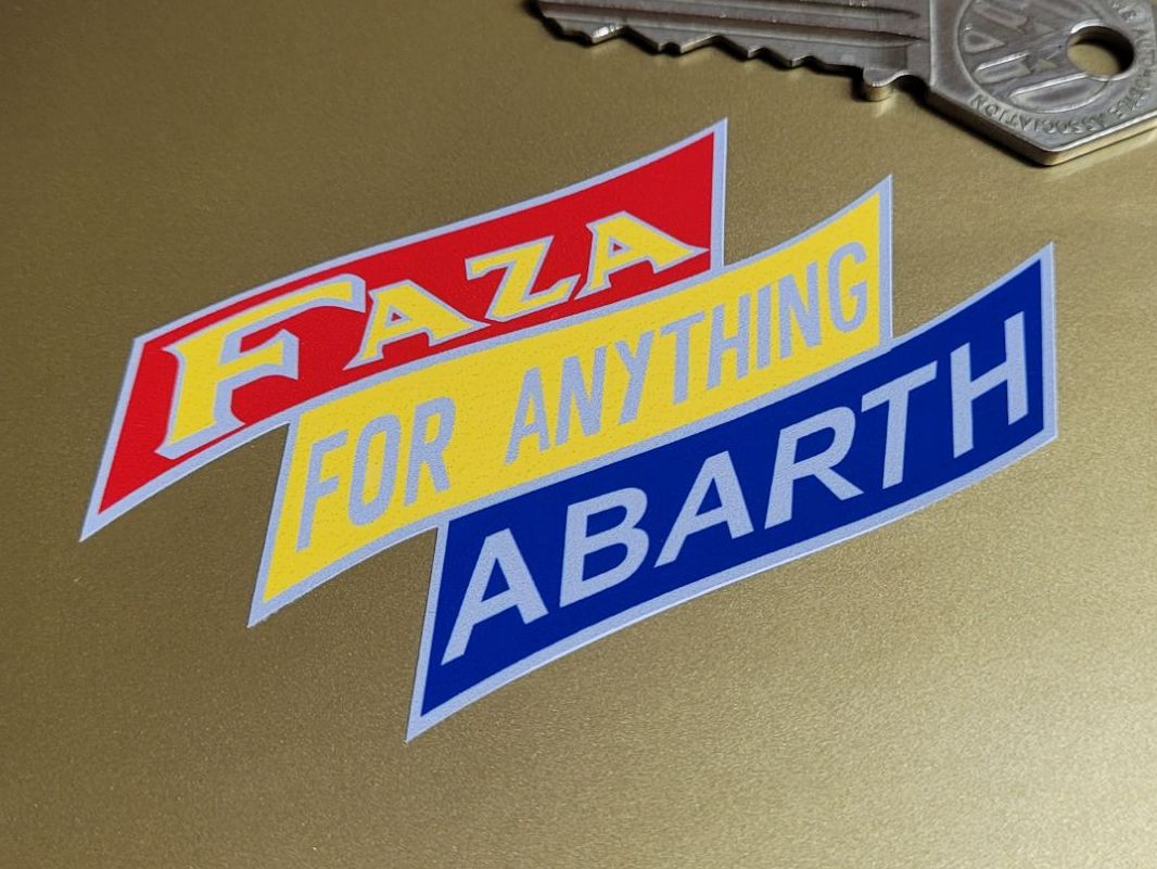 Faza For Anything Abarth Body or Window Sticker - 3.5