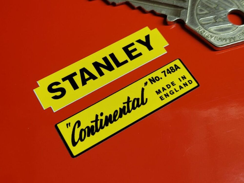 Stanley Continental No. 748A Hand Drill Stickers - Set of 2