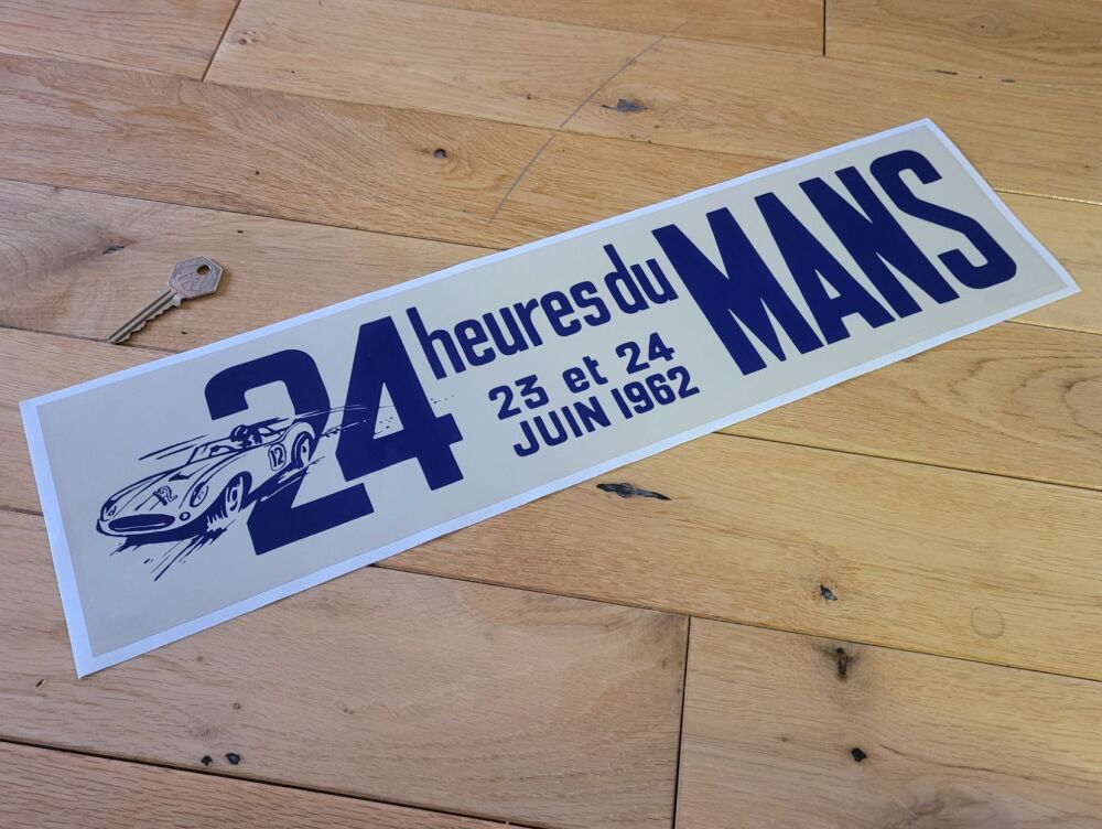 24 Heures Du Mans 1962 LeMans Le Mans Oblong Sticker - 19"