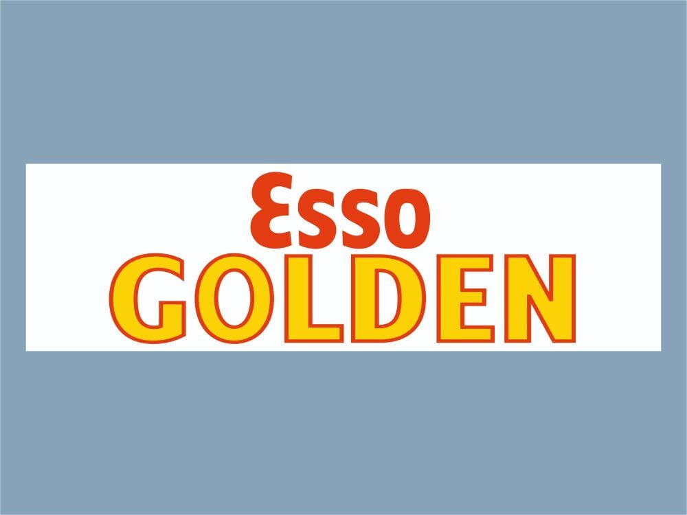 Esso Golden Sticky Fronted Window Sticker - 22