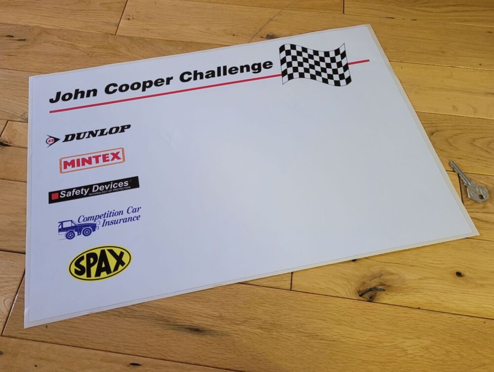 John Cooper Challenge Car Door Panel Stickers - 20
