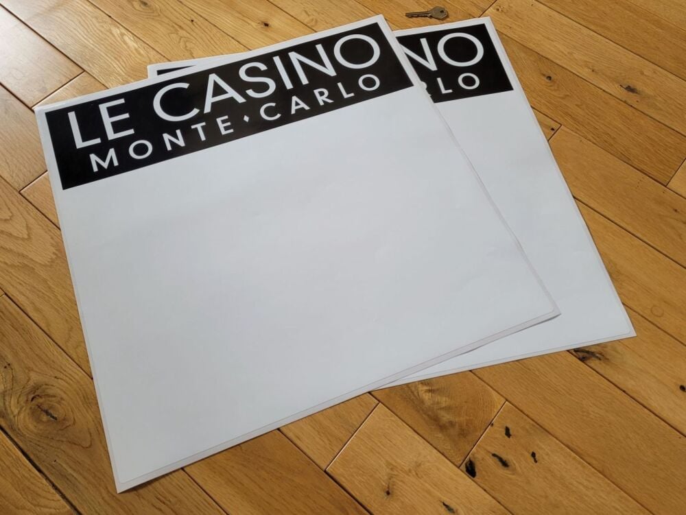 Le Casino Monte-Carlo Door Panel Stickers - 500mm Pair