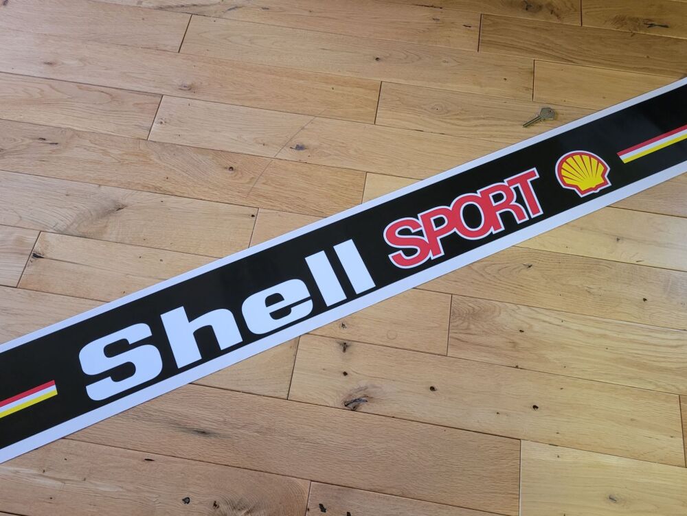 Shell Sport Race & Rally Coloured Screentop Sunstrip Visor -Black Backgroun