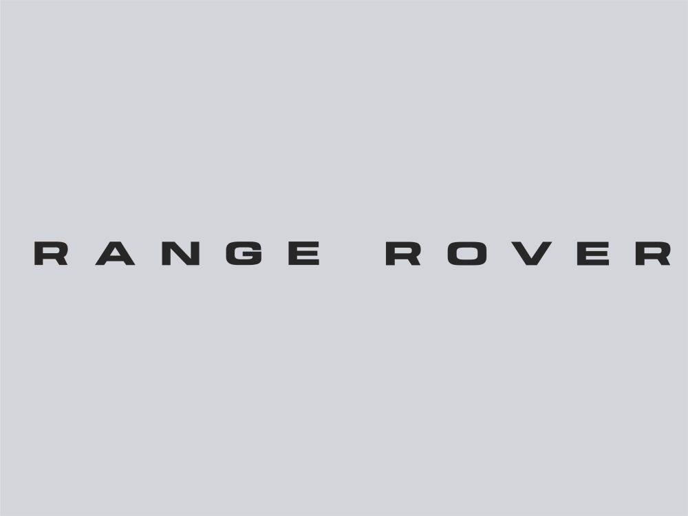 Range Rover Cut Text Bonnet Sticker - 27