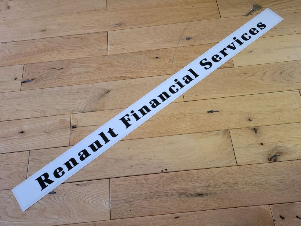 Renault Financial Services Oblong Sticker - 34"