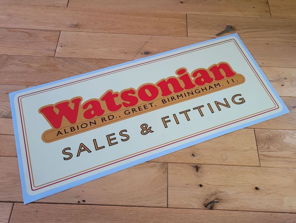Watsonian Sales & Fitting Workshop Sticker - 23.5"