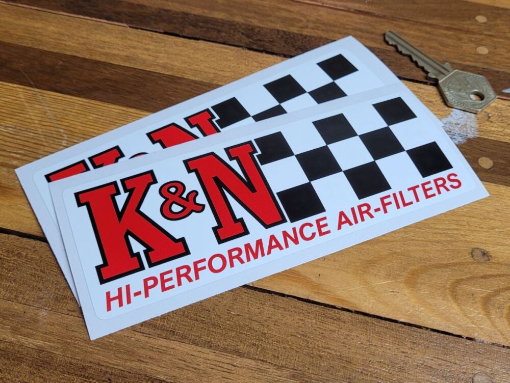 K&N Hi-Performance Air-Filters Stickers - 6" Pair