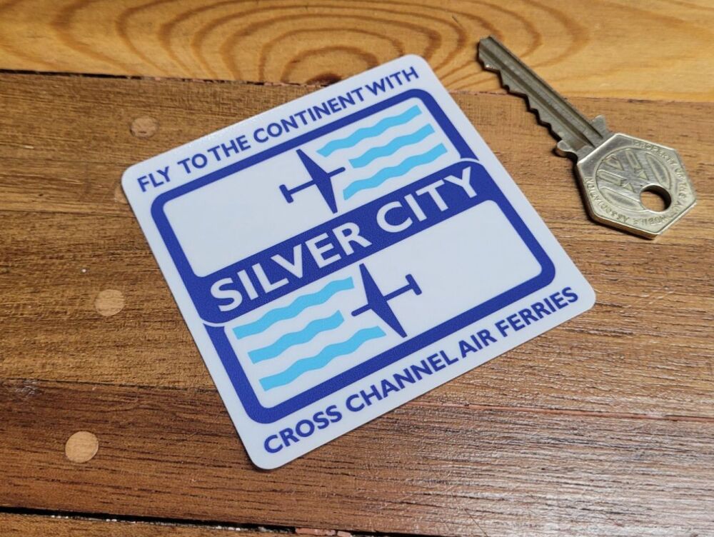 Silver City Cross Channel Air Ferries Window Sticker - 3"