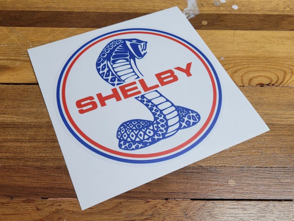 Shelby on Clear Globe Style Sticker - 9"