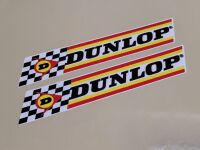 Dunlop Check & Stripes Stickers - 16", 18", or 24" Pair