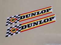 Dunlop Check & Stripes Stickers - 4", 6", 9", or 11" Pair