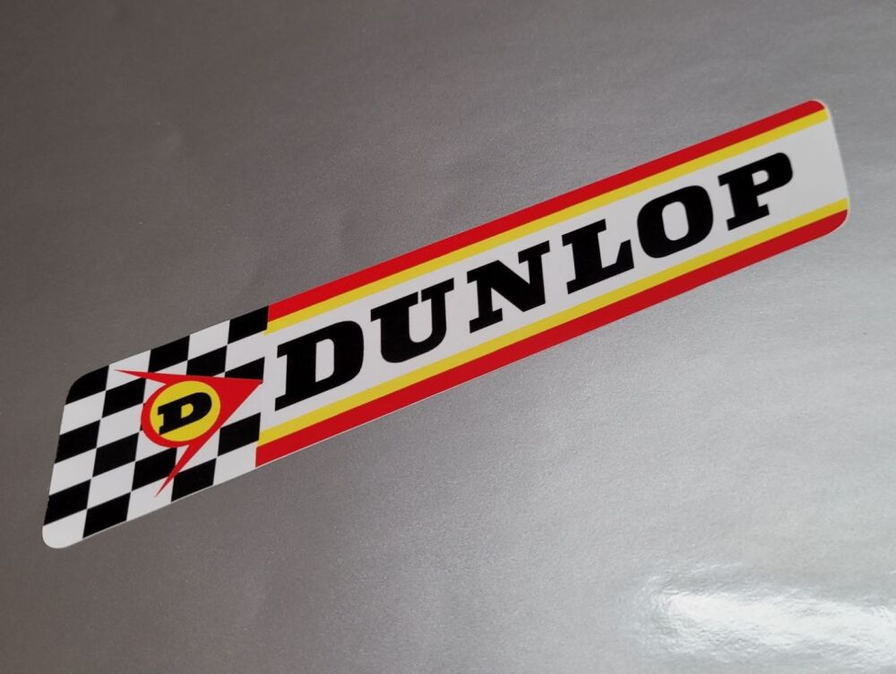 Dunlop Large Check & Stripes Rounded Corners Style Sticker - 19