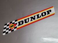 Dunlop Large Check & Stripes Rounded Corners Style Sticker - 19" or 22"
