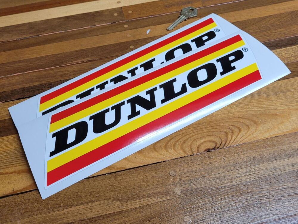 Dunlop Wide Stripe Stickers - 11" Pair