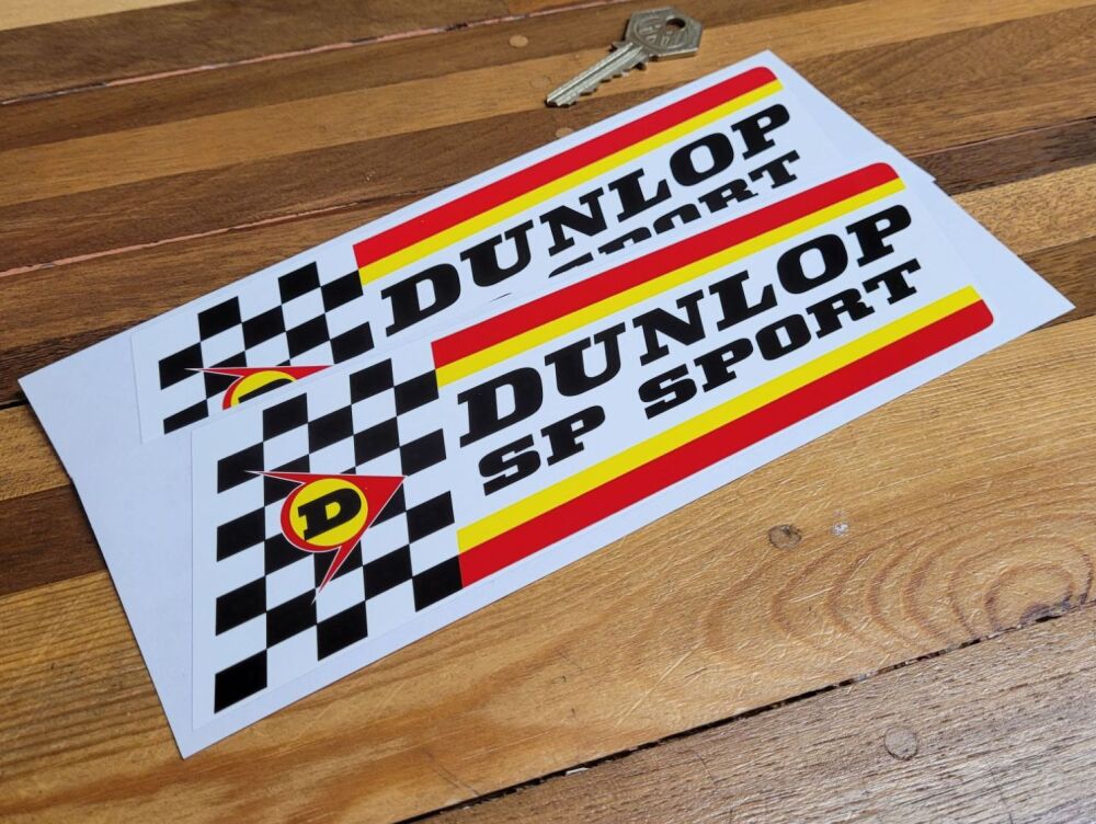 Dunlop SP Sport Stickers - 8.5" Pair