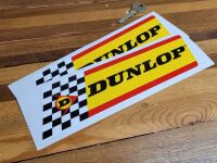 Dunlop Thick Check & Stripes No White Band Stickers - 9