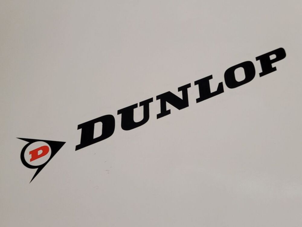 Dunlop Cut Letters & Red 'D' Logo Stickers - 18