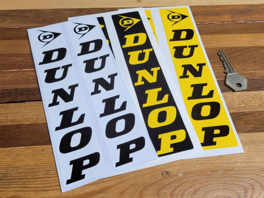 Dunlop Fork Slider Stickers - 8" Pair