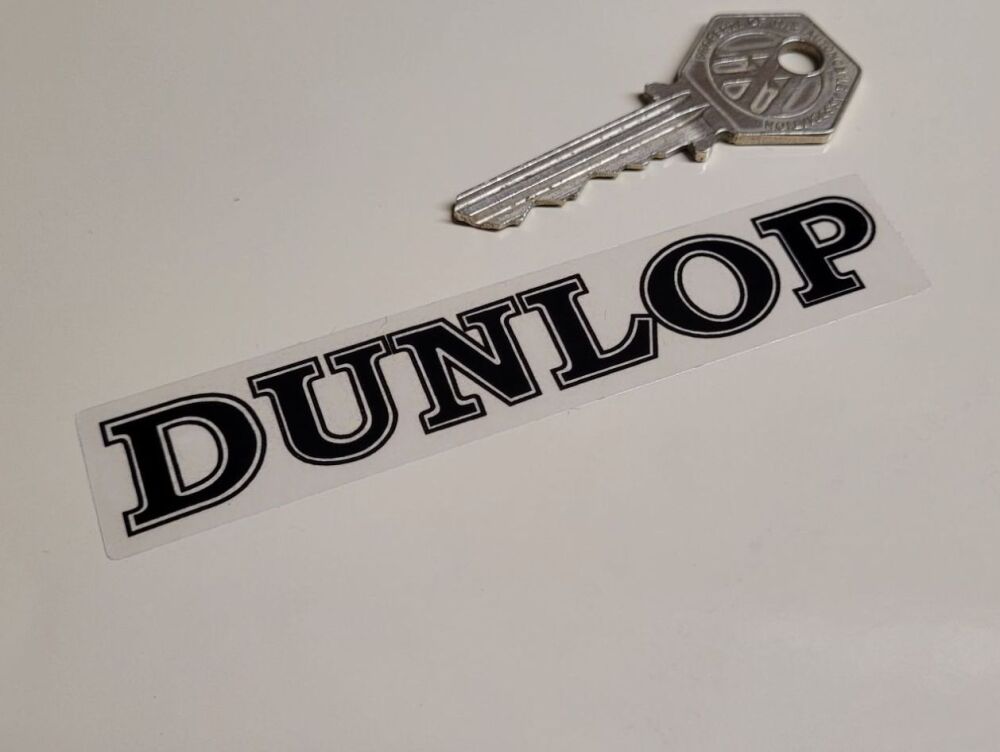 Dunlop Petrolania Black & Clear Stickers - 4