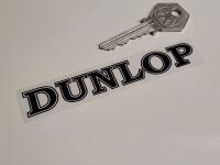 Dunlop Petrolania Black & Clear Stickers - 4" or 7" Pair
