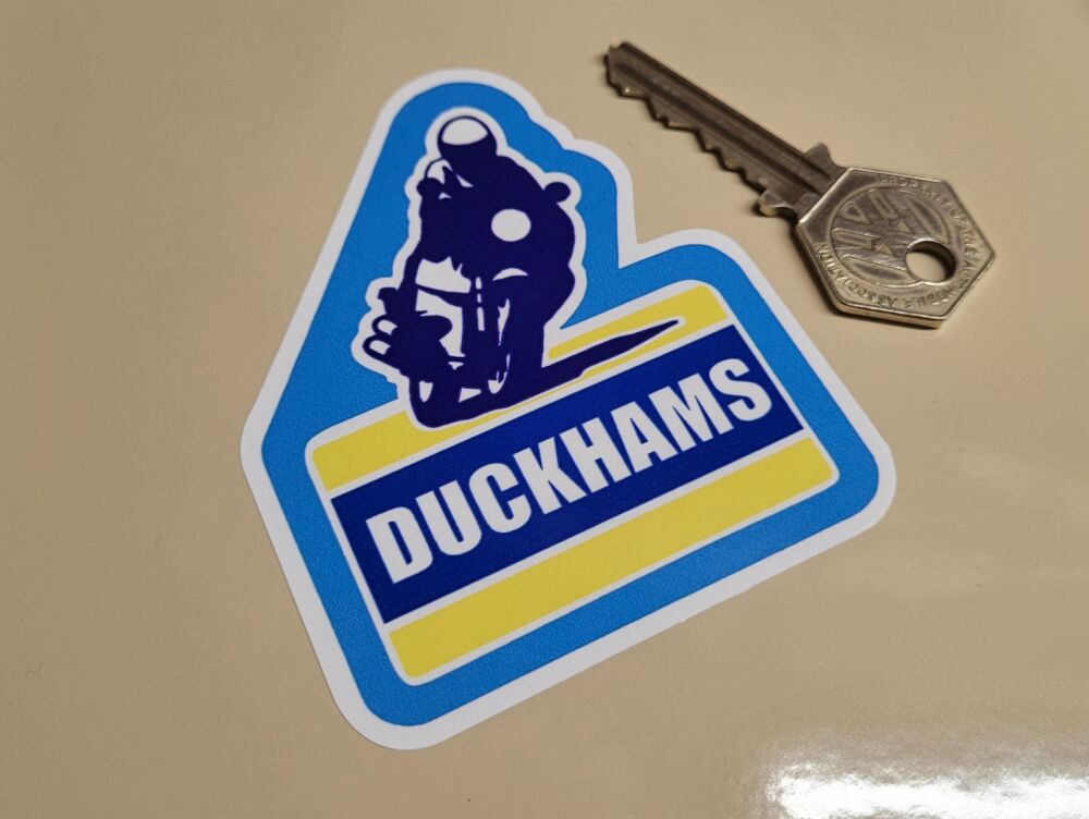 Duckhams Motorbike Rider Stickers - 2.75