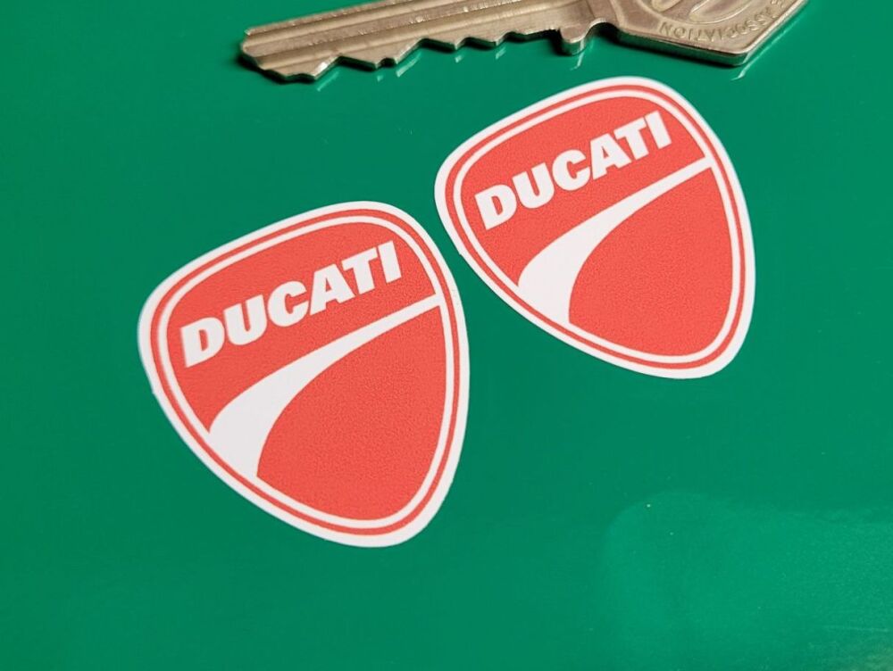 Ducati Classic Freeway Helmet/Bike Stickers - 1.5