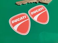 Ducati Classic Freeway Helmet/Bike Stickers - 1.5" or 2.5" Pair