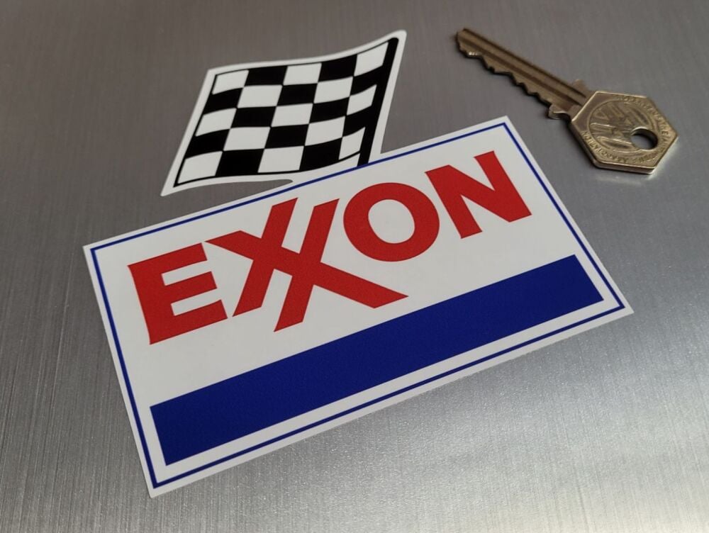 Exxon Mobil Stickers - 4" Pair