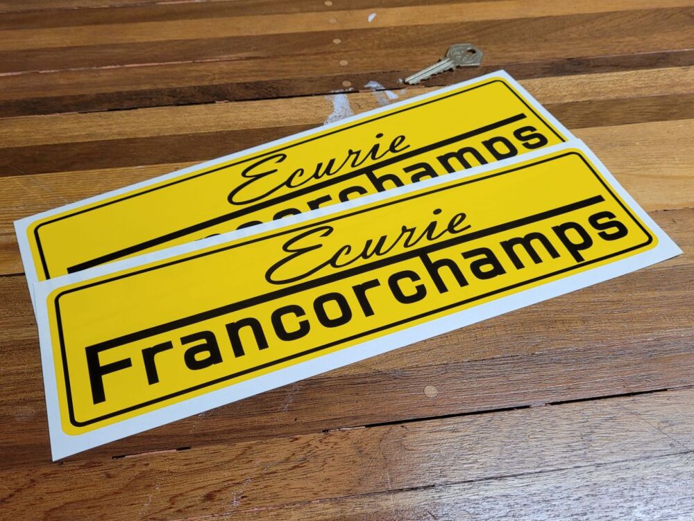 Ecurie Francorchamps Stickers - 12" Pair