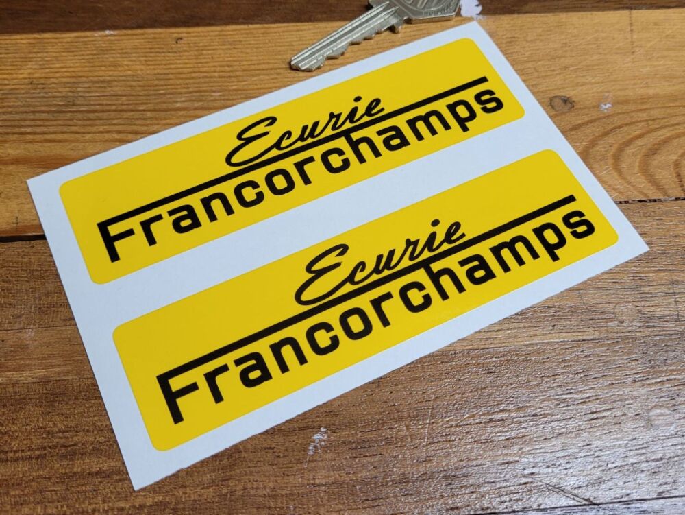 Ecurie Francorchamps Stickers - 5" Pair