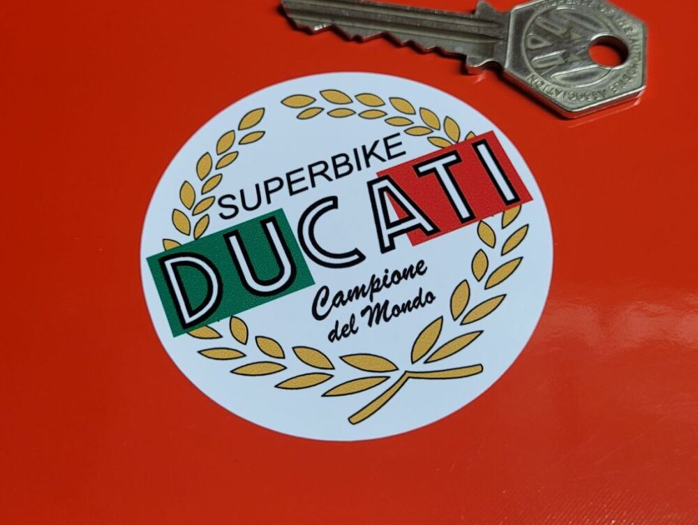 Ducati 'Superbike' Garland Stickers - 2.5