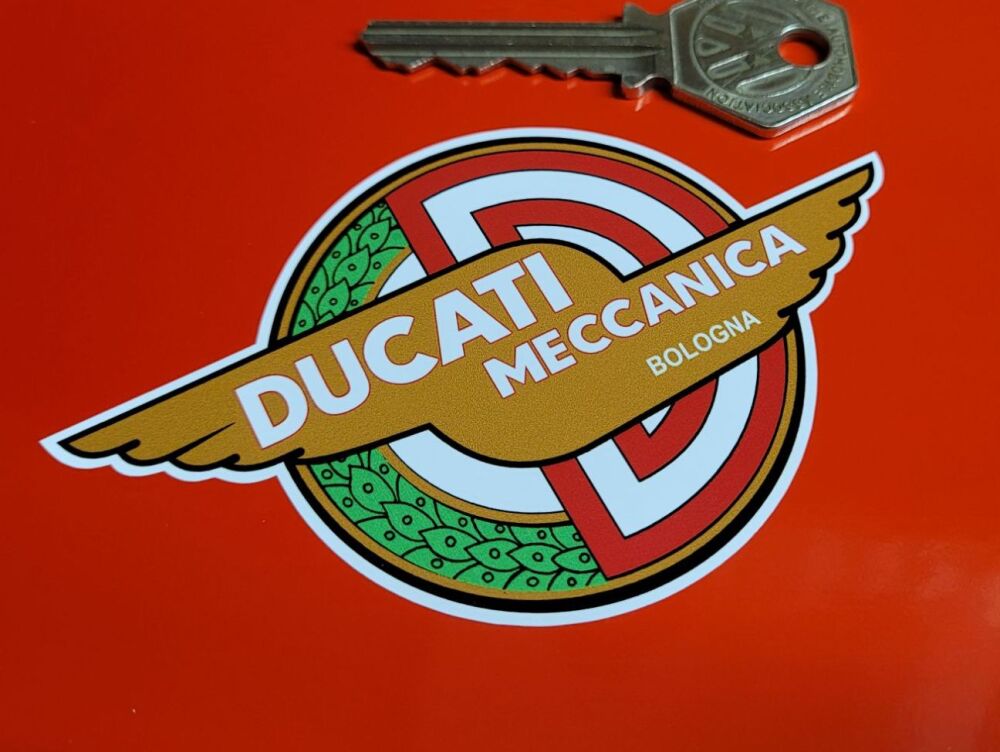 Ducati Meccanica Bologna Winged Stickers - 3