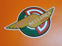 Ducati Meccanica Bologna Thinner Style Winged Sticker - 8" or 12"