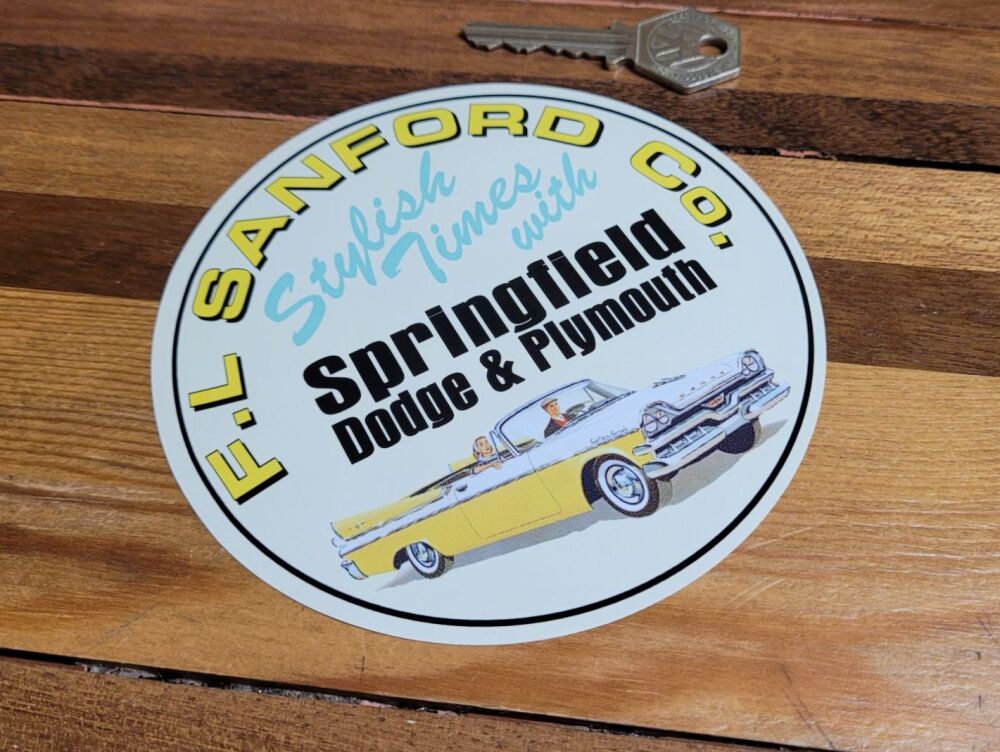 Dodge & Plymouth Springfield F.L.Sanford Sticker - 5