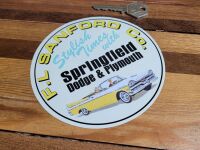 Dodge & Plymouth Springfield F.L.Sanford Sticker - 5"