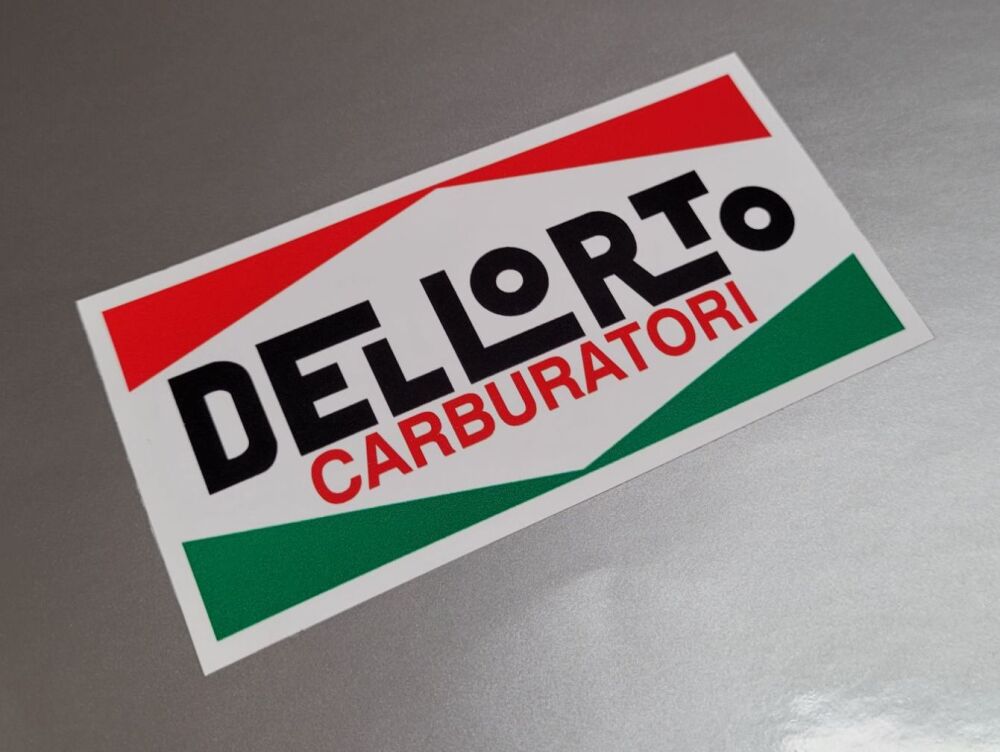 Dellorto Carburatori Oblong Sticker - 12"