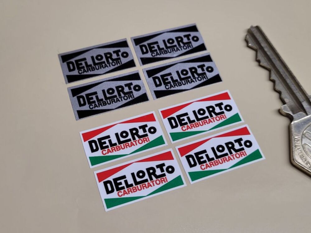 Dellorto Carburatori Stickers - Set of 4 - 1"