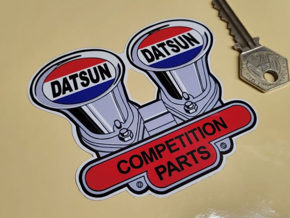 Datsun Competition Parts Shaped Sticker - 4" or 6"