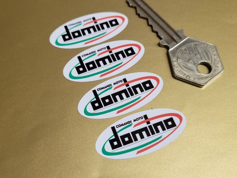 Domino Comandi Moto Italia Twistgrip Stickers - Set of 4 - 40mm