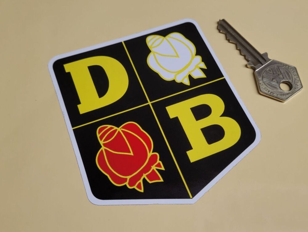 David Brown DB & Roses Shield Stickers - 4