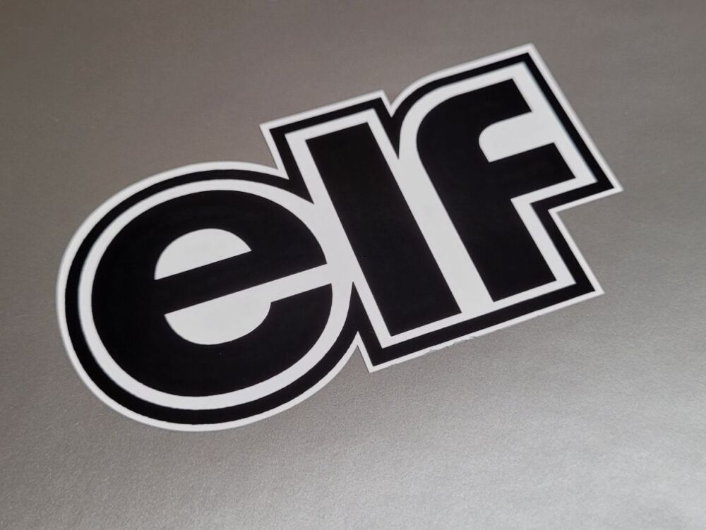 Elf Black & White Shaped Text Stickers - Set of 4 - 2