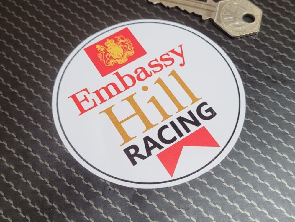 Embassy Hill Racing Circular Sticker - 3.5