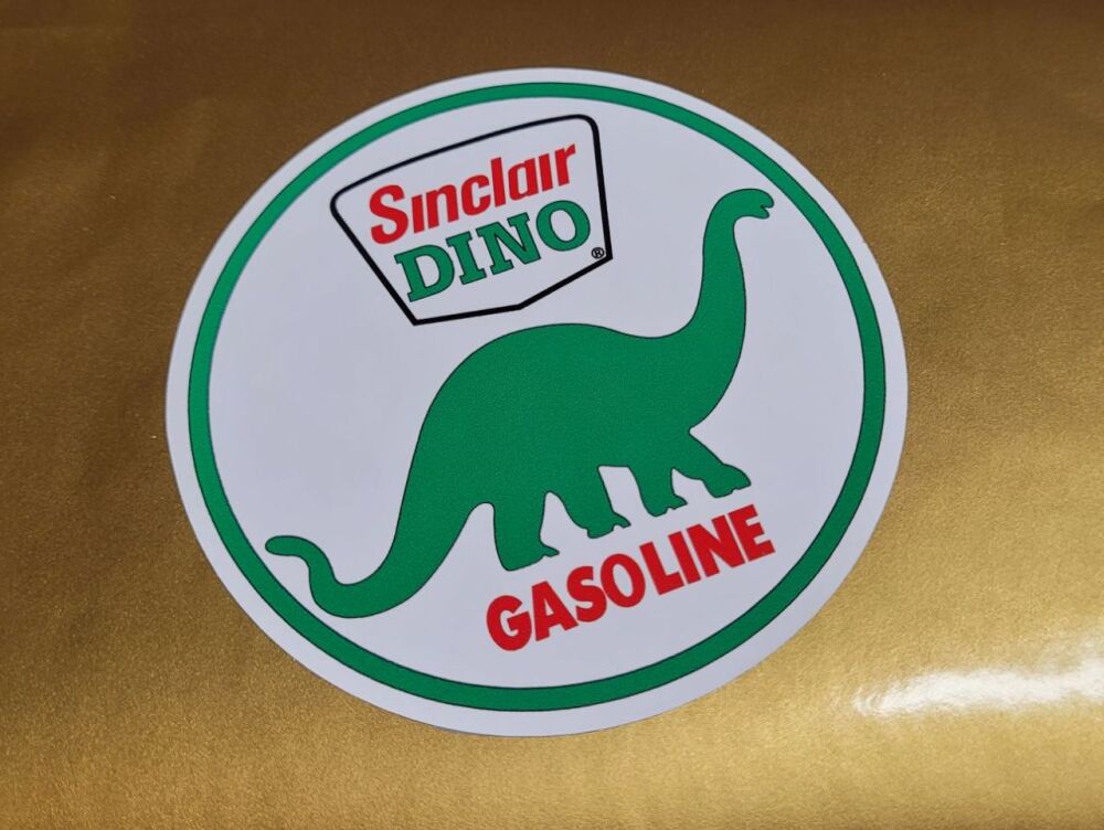 Sinclair Dino Gasoline Circular Large Sticker - 12"