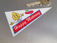 Esso 'Happy Motoring' Pennant Sticker - 4"