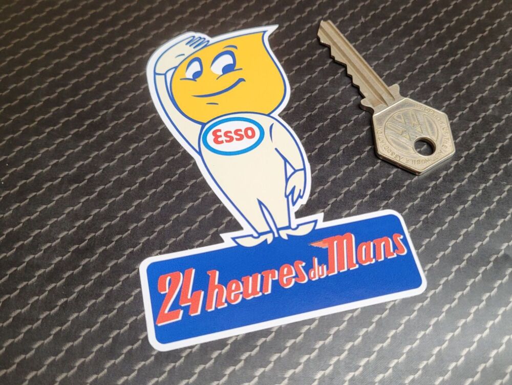 Esso Saluting Oil Drip Boy Le Mans 24 Hour Sticker - 4